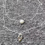 UNOde50 952 Silver Plated Pearl Pendant Jewelry
