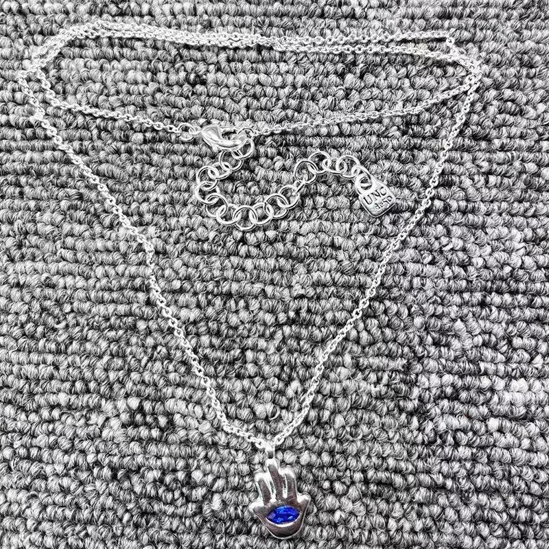 UNOde50 Silver Palm Pendant Necklace - Holiday Jewelry Gift