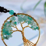 Koraba Tree of Life Pendant Necklace Wealth Gemstone Jewelry
