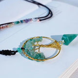 Koraba Tree of Life Pendant Necklace Wealth Gemstone Jewelry