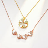 Fritillaria Four-Leaf Clover Necklace S925 Sterling Silver Clavicle Chain