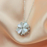 Fritillaria Four-Leaf Clover Necklace S925 Sterling Silver Clavicle Chain