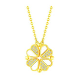 Fritillaria Four-Leaf Clover Necklace S925 Sterling Silver Clavicle Chain