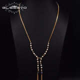 Custom Tassel Style Freshwater Pearl Necklace for Women