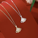 S925 Silver Pendant Necklace Hetian Jade Vintage Style High-quality Women