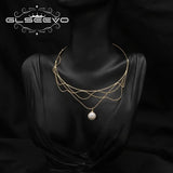 Freshwater Pearls Chain Tassel Necklace Romantic Vintage Jewelry Gift