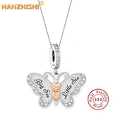 Butterfly Necklace 925 Sterling Silver Mother Son Daughter Auntie Niece Sister