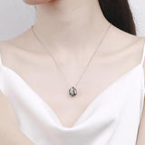 Victory Star 925 Silver Ring Necklace for Men