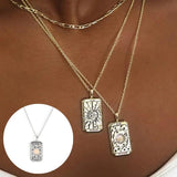 Moon Sun Pendant Necklace Silver 925 Jewelry