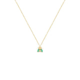Colorful Bee Pendant Sterling Silver Necklace For Women