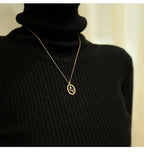 Tulip Pendant 925 Silver Necklace Temperament Chain Female Accessories