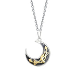 925 Silver Princess Knight Couple Pendant Necklace