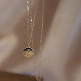 Cartoon Head 925 Silver Coin Necklace with Personalized Chain