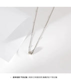 S925 Sterling Silver Necklace Love Pendant Clavicle Chain Girl Gift