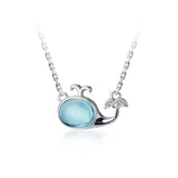 Whale Zircon Necklace for Sweet Lady