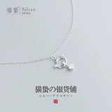 Bear Necklace Sterling Silver S925 Halloween Birthday Gift for Girlfriend