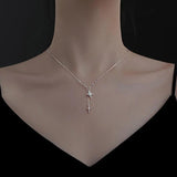 925 Silver Six-Pointed Star Necklace for Women