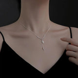 925 Silver Six-Pointed Star Necklace for Women