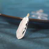 S925 Double Turquoise Feather Necklace Wedding Jewelry