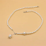 925 Silver Pearl Necklace for Women Wedding