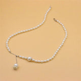 925 Silver Pearl Necklace for Women Wedding