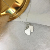 925 Silver Heart Necklace Retro Jewelry Party