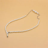ZFSILVER 925 Silver Pearl Necklace Splicing Jewelry Women