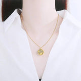 S925 Sterling Silver Hetian Jade Cat Paw Necklace Wedding Jewelry