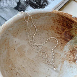 925 Silver Olive Bead Clavicle Necklace for Women