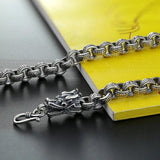 Silver Circle Faucet Necklace for Men