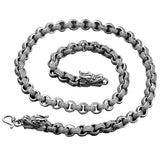 Silver Circle Faucet Necklace for Men