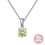 S925 Sterling Silver Twelve Lucky Colors Necklace For Girls