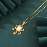 ZFSILVER S925 Sterling Silver Money Lock Shell Rabbit Necklaces