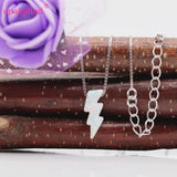 Lightning Bolt Opal Necklace Thunder Pendant Sterling Silver Wholesale