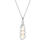 925 Silver Red Agate Hetian Jade Necklace For Women