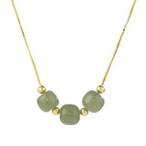 S925 Sterling Silver Hetian Jade FT HITA Necklace For Women