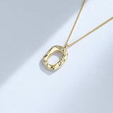 ZFSILVER S925 Silver Geometric Necklace Wedding Gift