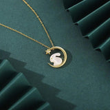 S925 Sterling Silver Star Moon Shell Rabbit Necklaces For Women