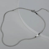 S925 Silver Blade Chain Necklace For Women Party Wedding Chram Jewelry