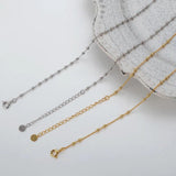 S925 Silver Ball Collarbone Chain Necklace for Women