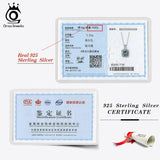 925 Silver Pendant Necklace Austrian Crystal Stone Women Silver Jewelry