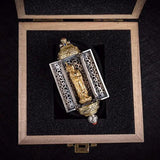 Flower Seed Buddha Gawu Box Silver Pendant Personality Pendant