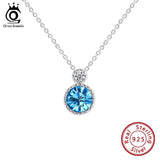 Austrian Crystal Stone Pendant Silver Jewelry SWN04