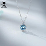 Austrian Crystal Stone Pendant Silver Jewelry SWN04