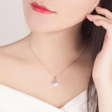 Women's 925 Silver Necklace Camera Pendant Choker