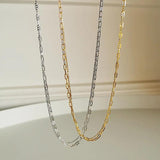 925 Silver Flash Bead Clavicle Chain Necklace Choker