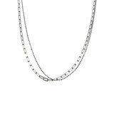 925 Silver Flash Bead Clavicle Chain Necklace Choker
