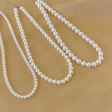 South Shell Pearl Bead Clavicular Chain Necklace