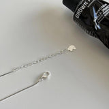 925 Silver Bow Snake Bone Necklace Pendant Personality Collar Jewelry