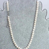 6-7mm Pearl Necklace Classic Knot Adjustable Chain
